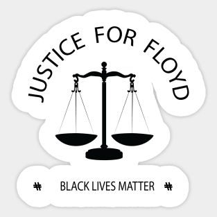 Justice for floyd t-shirt Sticker